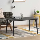 Τραπεζάκι σαλονιού Soul Megapap από μελαμίνη χρώμα μαύρο 90x55x41εκ.