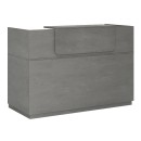 Γραφείο reception Lemmon Megapap χρώμα γκρι σκυροδέματος 160x70x110εκ.