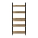 Βιβλιοθήκη Connect Megapap χρώμα florida oak 73x35x172εκ.