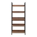 Βιβλιοθήκη Connect Megapap χρώμα καρυδί 73x35x172εκ.