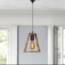 Φωτιστικό οροφής Esela Megapap E27 ξύλινο μονόφωτο χρώμα φυσικό 24x4x70εκ.