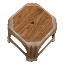 Σκαμπώ πολυπροπυλενίου στοιβαζόμενο Desia Megapap χρώμα μπεζ 35x35x32εκ.