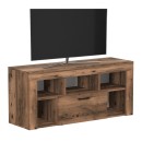 Έπιπλο τηλεόρασης Midili Megapap χρώμα καπνιστή καρυδιά 135x42x60,7εκ.