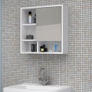 Καθρέπτης μπάνιου Demo Μegapap χρώμα λευκό 60x17,5x60εκ.