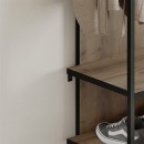 Έπιπλο εισόδου Archy Megapap χρώμα ανοιχτό καρυδί 53x31,7x180εκ.