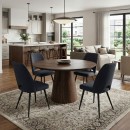 Καρέκλα τραπεζαρίας Christy Megapap ανθρακί ύφασμα - μεταλλικό μαύρο πόδι 47x59x90εκ. | Σετ 4 τεμ