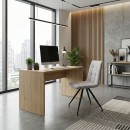 Καρέκλα τραπεζαρίας Bianca Megapap μπεζ ύφασμα - μεταλλικό μαύρο πόδι 43x56x84εκ. | Σετ 4 τεμ