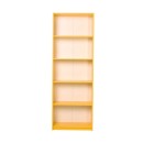 Βιβλιοθήκη Max Megapap σε χρώμα κίτρινο 58x23x170εκ.