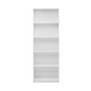 Βιβλιοθήκη Max Megapap σε χρώμα λευκό 58x23x170εκ.