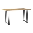 Τραπέζι Gable Megapap χρώμα φυσικό οξιάς - ανθρακί 140x80x76εκ.