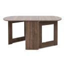 Τραπέζι Winslet Megapap επεκτεινόμενο χρώμα καρυδί 34(63+63)x80x76εκ.