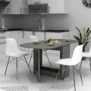 Τραπέζι Winslet Megapap επεκτεινόμενο χρώμα γκρι σκυροδέματος 34(63+63)x80x76εκ.