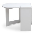 Τραπέζι Winslet Megapap επεκτεινόμενο χρώμα λευκό 34(63+63)x80x76εκ.