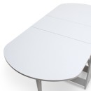 Τραπέζι Winslet Megapap επεκτεινόμενο χρώμα λευκό 34(63+63)x80x76εκ.