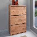 Παπουτσοθήκη μελαμίνης Nave Megapap 18 ζευγών χρώμα pine oak 73,6x24x110εκ.