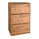 Παπουτσοθήκη μελαμίνης Nave Megapap 18 ζευγών χρώμα pine oak 73,6x24x110εκ.