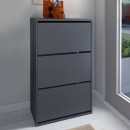 Παπουτσοθήκη μελαμίνης Nave Megapap 18 ζευγών χρώμα ανθρακί 73,6x24x110εκ.