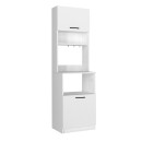 Έπιπλο κουζίνας Tuco 1 Megapap χρώμα λευκό 53,8x40x180εκ.