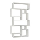 Βιβλιοθήκη μελαμίνης Karmato Megapap χρώμα λευκό 96x25,5x168,5εκ.