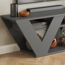 Έπιπλο τηλεόρασης Pipralla Megapap χρώμα ανθρακί 110x30x40εκ.