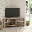 Έπιπλο τηλεόρασης γωνιακό Thales Megapap χρώμα sapphire oak 110x36x45εκ.