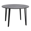 Τραπέζι Zeno Megapap χρώμα σκούρο γκρι σκυροδέματος Ø110x73,5εκ.