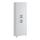 Ντουλάπα κουζίνας/μπάνιου Charlie Megapap χρώμα λευκό 62,6x35,8x186εκ.