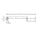 Ραφιέρα τοίχου Happy Megapap χρώμα λευκό 87,4x14,5x14,5εκ.