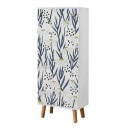 Ντουλάπι κουζίνας/μπάνιου - Παπουτσοθήκη Assiri Megapap χρώμα λευκό 50x38x135εκ.