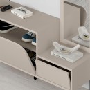 Έπιπλο εισόδου Mila Megapap με κρεμάστρα χρώμα sandstone120x37x171,6εκ.