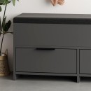 Παπουτσοθήκη Cove Megapap χρώμα ανθρακί 106x34x51,5εκ.