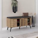 Παπουτσοθήκη Dune Megapap χρώμα ανοιχτό καφέ 107x35x55εκ.