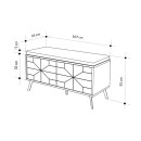 Παπουτσοθήκη Dune Megapap χρώμα ανοιχτό καφέ 107x35x55εκ.
