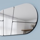 Καθρέπτης τοίχου Otis Megapap χρώμα μαύρο 80x2,2x40εκ.