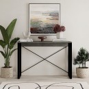 Κονσόλα Archie Megapap χρώμα γκρι ρετρό - μαύρο 110x35x75εκ.