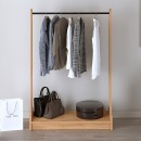 Έπιπλο εισόδου Belgum Megapap χρώμα pine oak 87,3x35x128εκ.