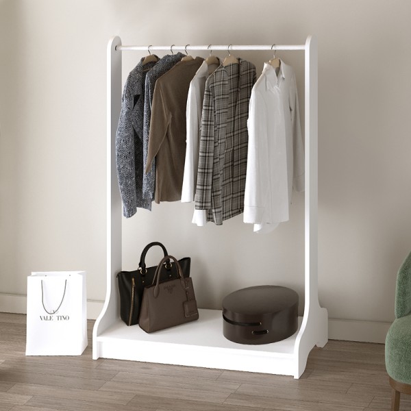 Έπιπλο εισόδου Belgum Megapap χρώμα λευκό 87,3x35x128εκ.