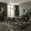 Τραπέζι Walter Megapap Mdf - μεταλλικό χρώμα σκούρο γκρι σκυροδέματος 200x100x75εκ.