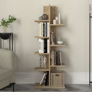 Βιβλιοθήκη Tree Megapap χρώμα sapphire oak 45x21,4x121,8εκ.