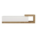 Έπιπλο τηλεόρασης επιτοίχιο Volare Megapap χρώμα λευκό - sapphire oak 150x29,6x38,6εκ.