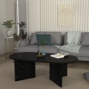 Τραπεζάκι σαλονιού Cortado Megapap χρώμα sencron black 120x60x39,6εκ.
