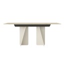 Τραπέζι Sevilla Megapap χρώμα sandstone - travertine 180x90x75εκ.