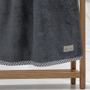 LINO Πετσέτα Προσώπου (50x90) Marley Ανθρακί