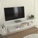 Έπιπλο τηλεόρασης επιτοίχιο Regnar Megapap χρώμα λευκό 168,6x25x31,8εκ.