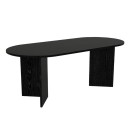 Τραπέζι Cortado Megapap χρώμα sencron black 200x90x74εκ.