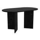 Τραπέζι Cortado Megapap χρώμα sencron black 138x80x75εκ.