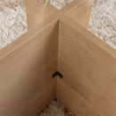 Τραπεζάκι σαλονιού Vetrino Megapap γυάλινο χρώμα honey oak 105x65x40εκ.