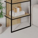 Βιβλιοθήκη Archy Megapap χρώμα sapphire oak 53x31,7x180εκ.