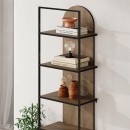 Βιβλιοθήκη Archy Megapap χρώμα ανοιχτό καρυδί 53x31,7x180εκ.