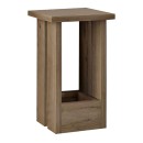 Τραπεζάκι βοηθητικό Tasos Megapap χρώμα sepet oak 30x30x50,3εκ.